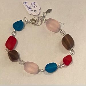 NEW cultured sea glass bracelet
